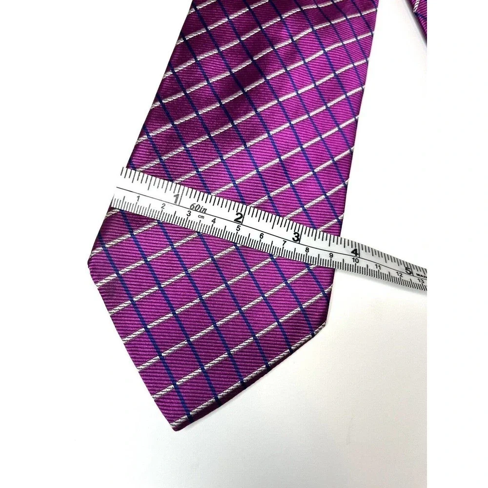 Brooks Brothers Makers EUC Neck Tie Mens Purple Blue Silk Casual Business